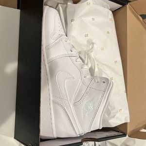 Triple white Nike Air